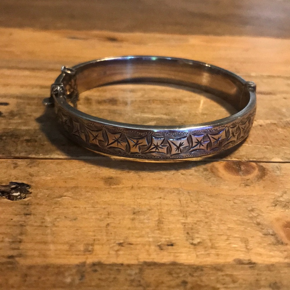 Marked Birk’s sterling silver cuff
